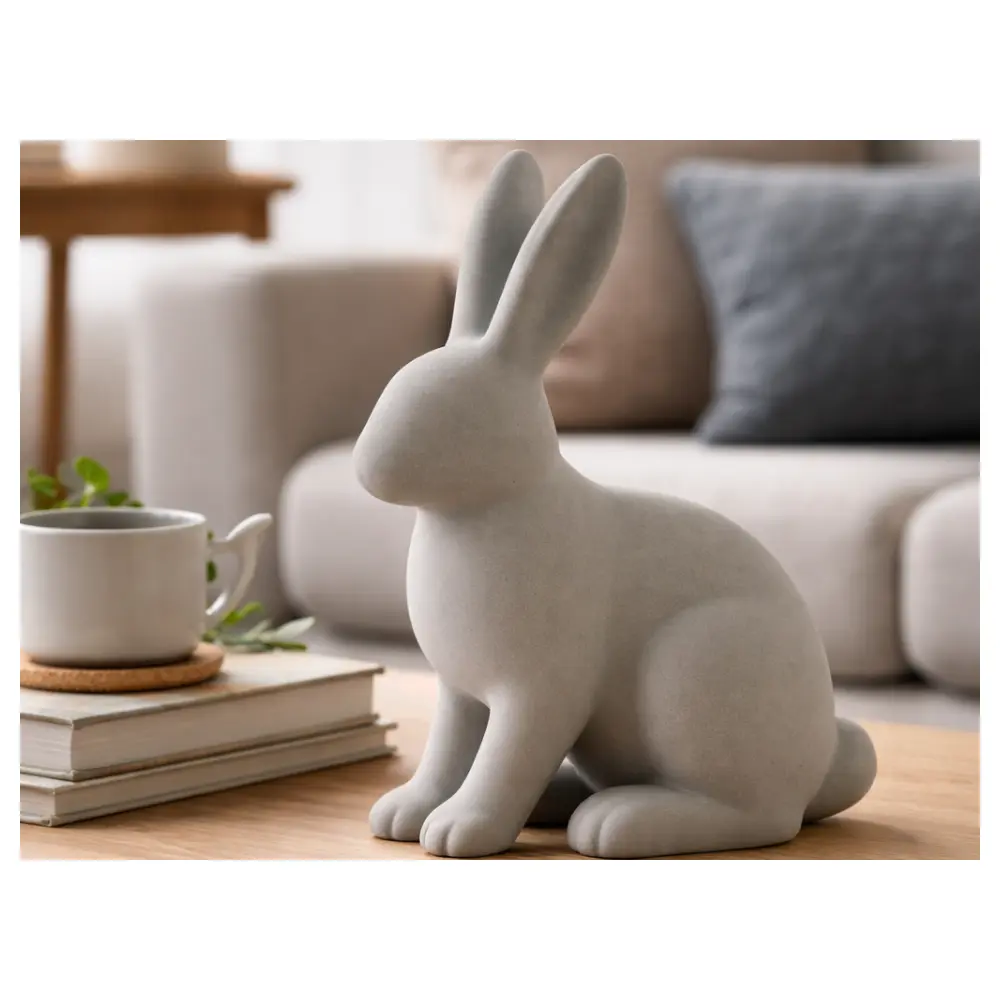 Minimalist Rabbit Figurine Decoration Creative Figurine Cute Desktop Ornament Gift Decor