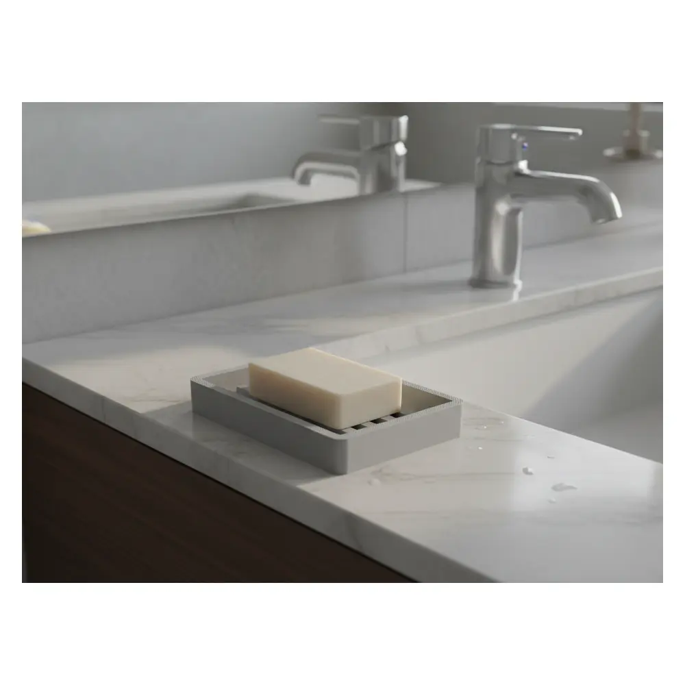 Soap Dish Kitchen Bathroom Organizer Soap Holder 9cm Storage Soap Tray Soap Box Multi Functional