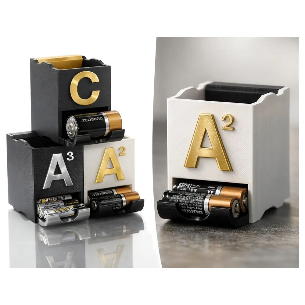 Stackable Battery Holder AA AAA C Battery Pack Rechargeable Batteries Energy Storage Multi Use Compatibility Repair