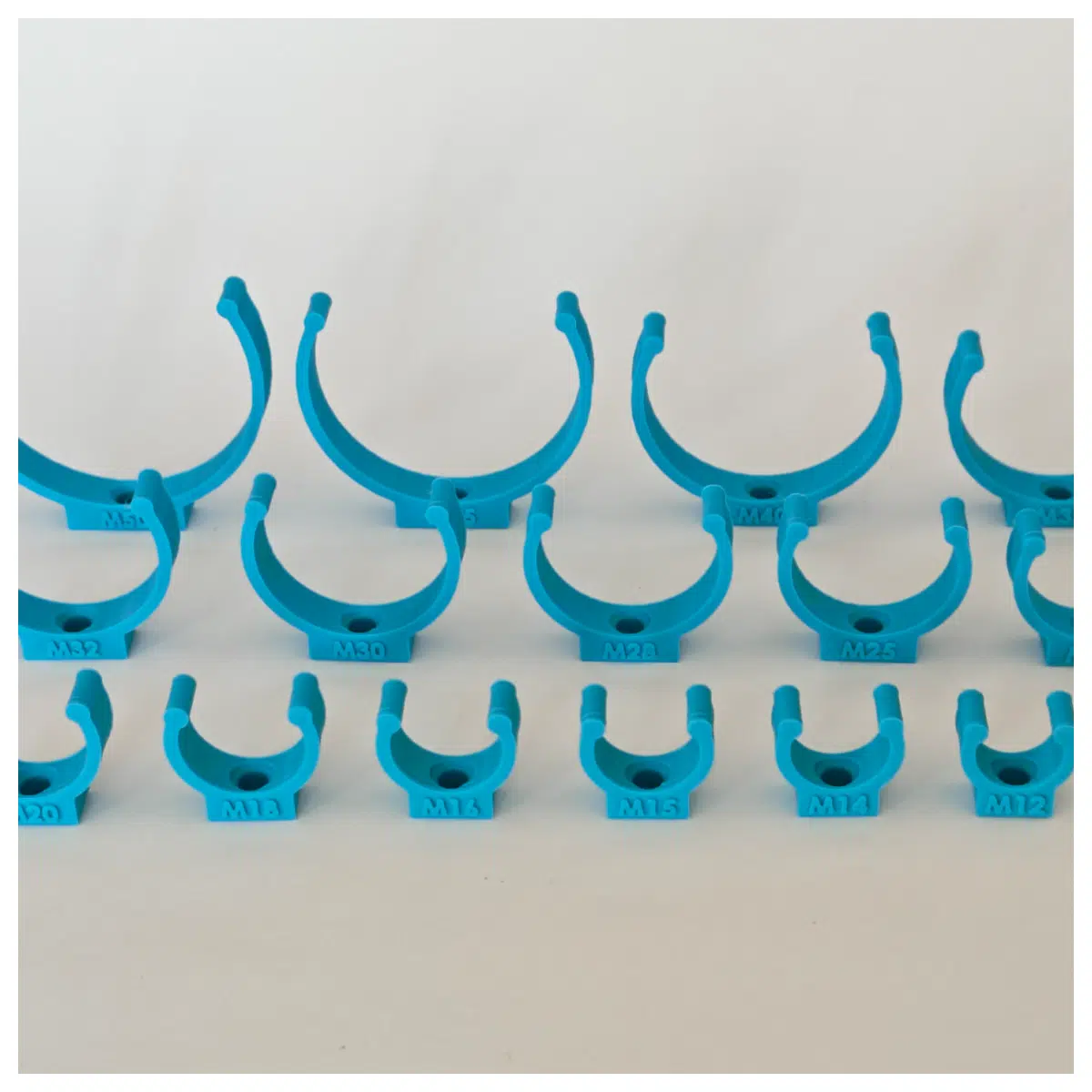 Clip Style Pipe Support 12 50mm Fittings M4 Screws Various s Installation Repair Parts