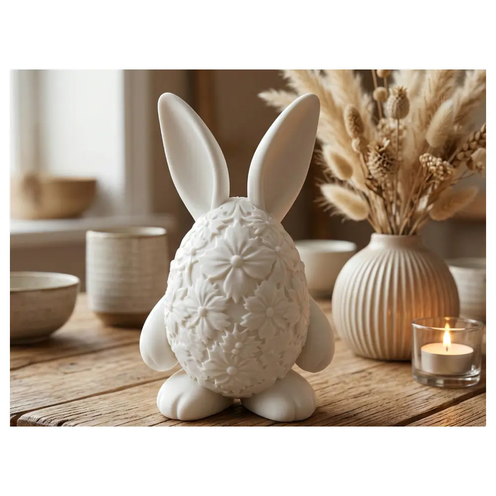 Easter Bunny Decor Floral Festive Decoration Artificial Plants Spring Decoration Bunny Figures