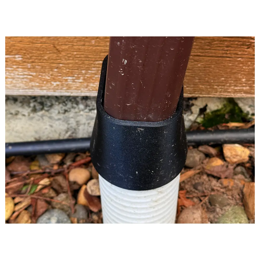 Rain Gutters Adapter 2x3 Inch Rectangular to 3 Inch Pipe Fittings Drainage Adapter Accessories