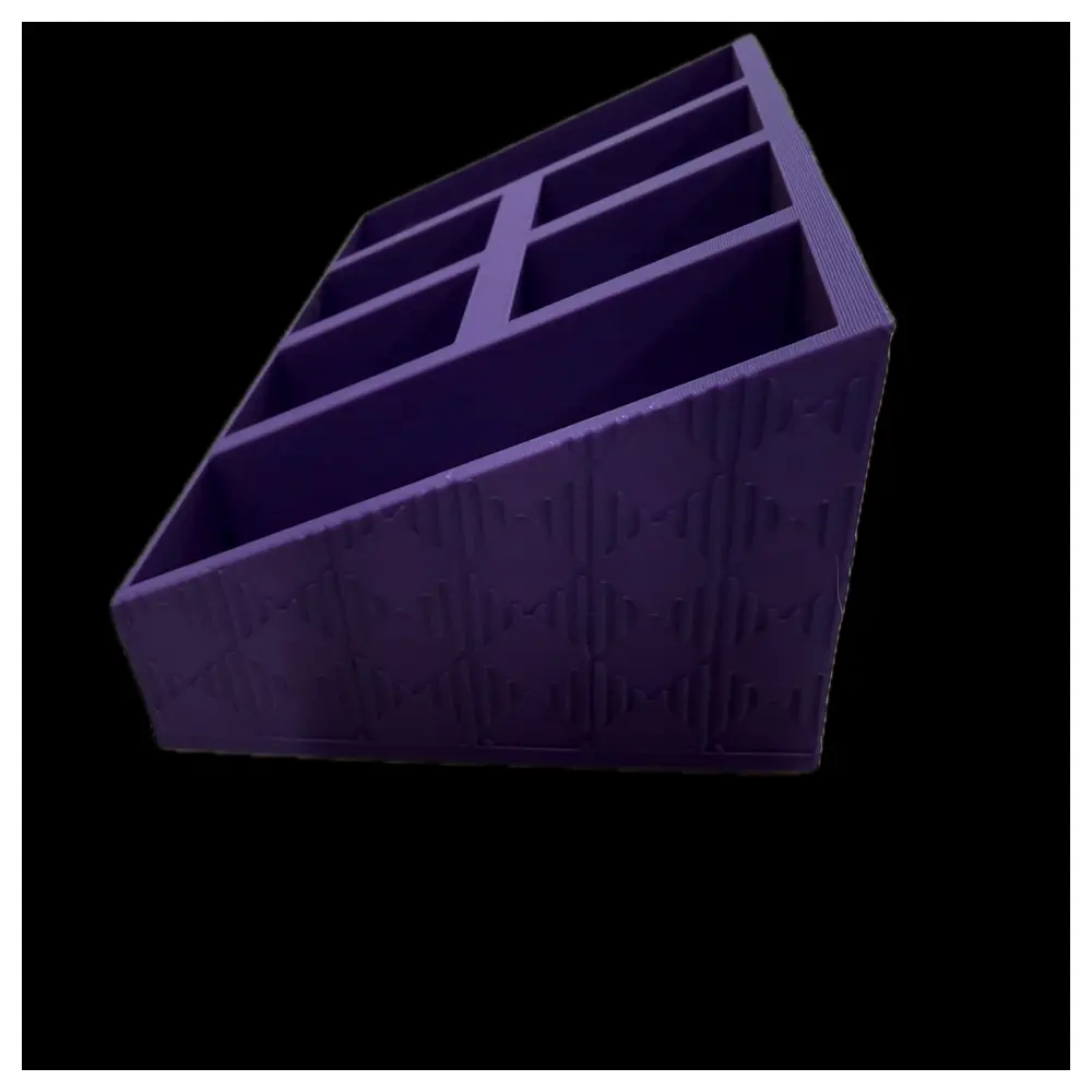 Gingham Pattern Desktop Organizer Desk Storage Box Office Desktop Organizer Creative Desk Storage Solutions