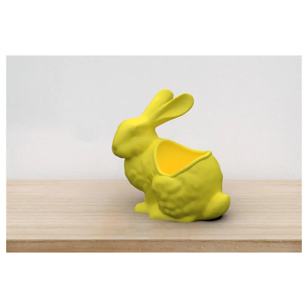 Easter Bunny Bowl Decoration Festive Rabbit Decor Tabletop Creative Gift Party Supplies