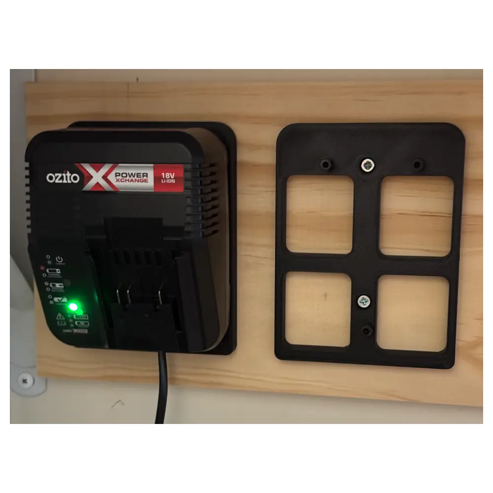 Battery Charger Wall Mount Holder Charger Accessories Power Tool Mount Battery Support Compatible Ozito Einhell