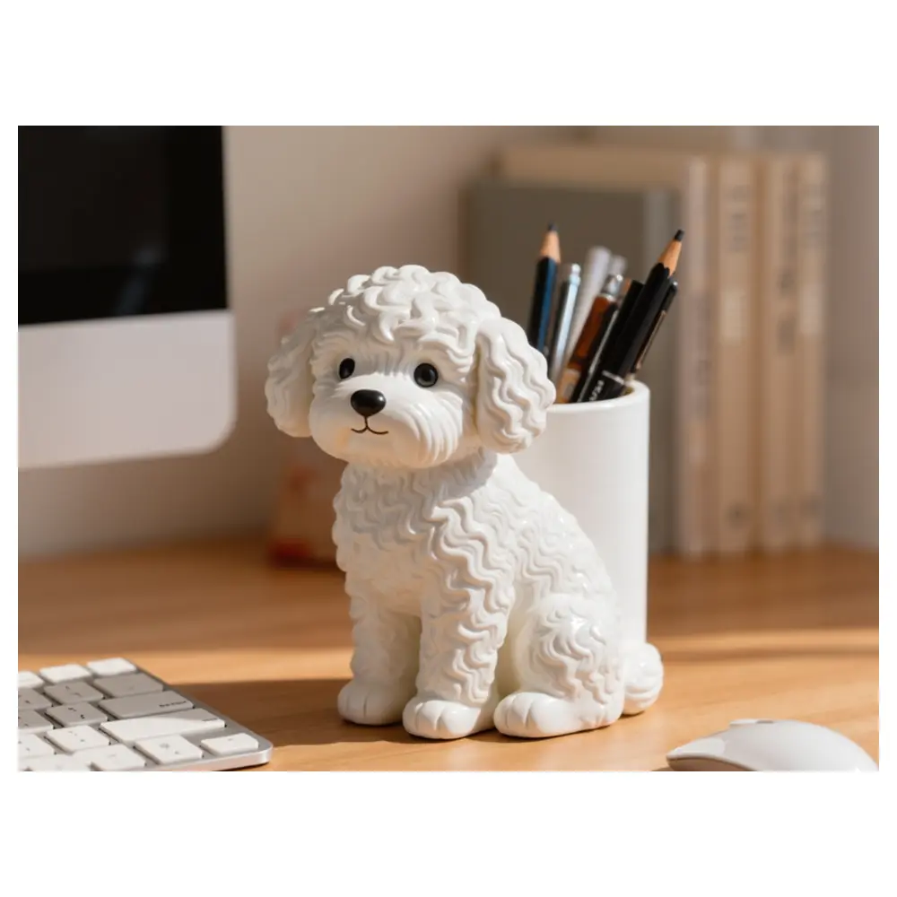 Dog Hair Brush Holder Organizer Pet Supply Brush Caddy Pen Organizer Desk Storage Solutions