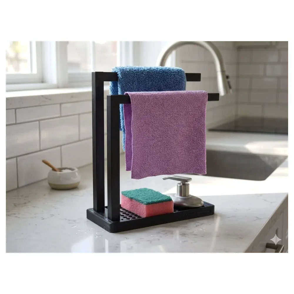 Kitchen Storage Shelves Cleaning Cloth Racks Sink Holders Wall Mounted Storage Kitchen Organizer Multi Functional Shelves