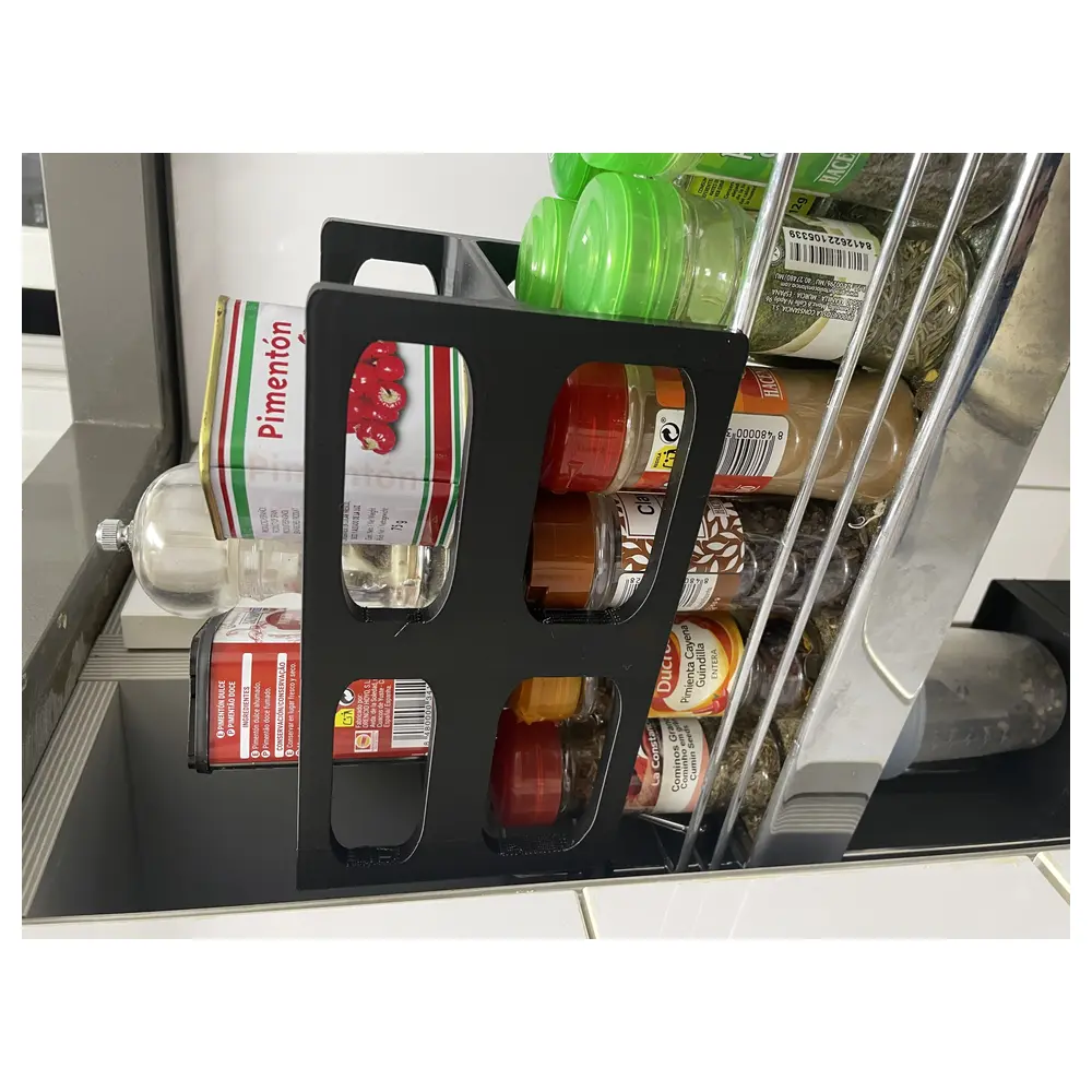 Spice Drawer Organizer Kitchen Storage Container Spice Rack Drawer Shelves Cabinet Storage Solutions Space Saver