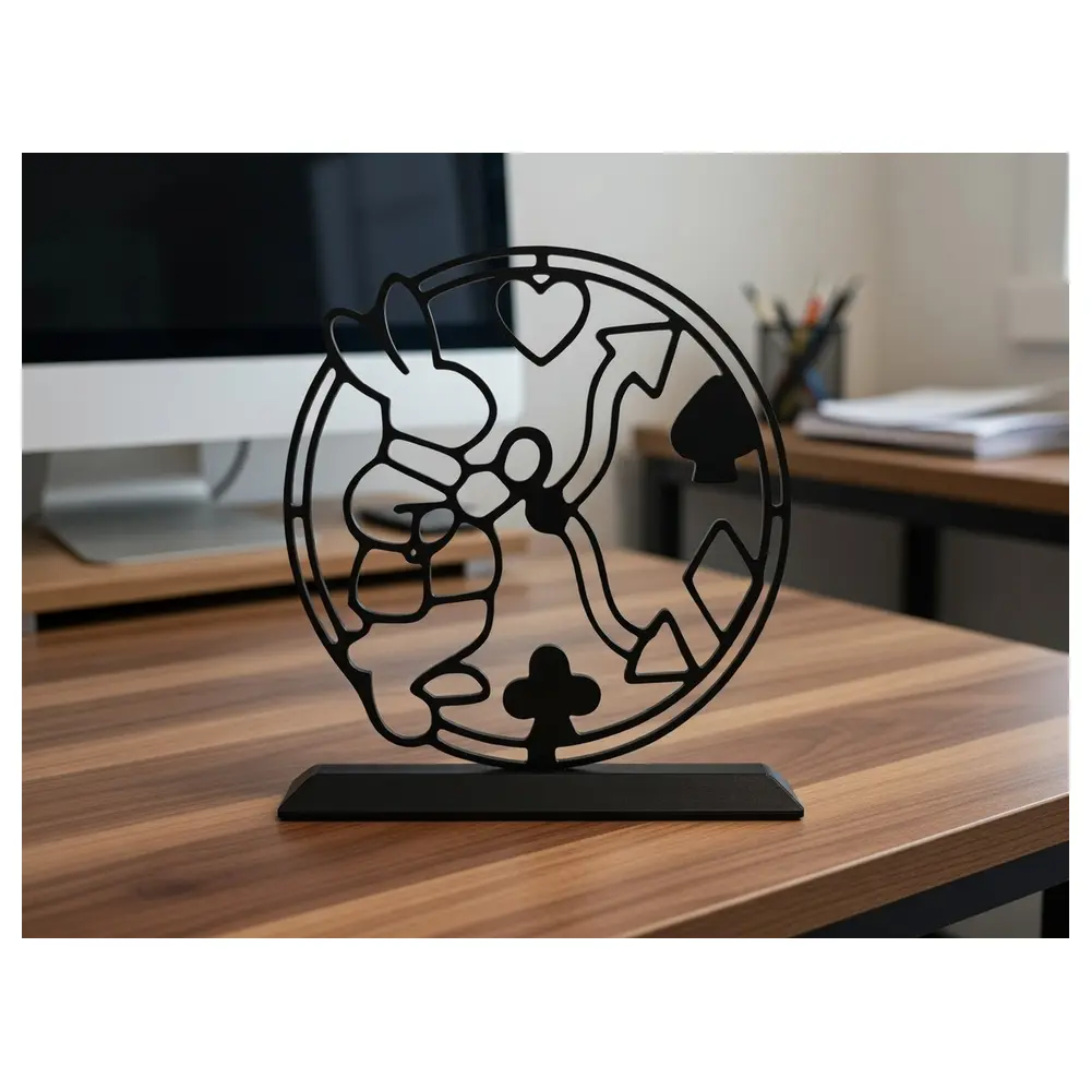 Desktop Ornament Shadow White Rabbit Fantasy Decor Crafts Creative Gift Versatile