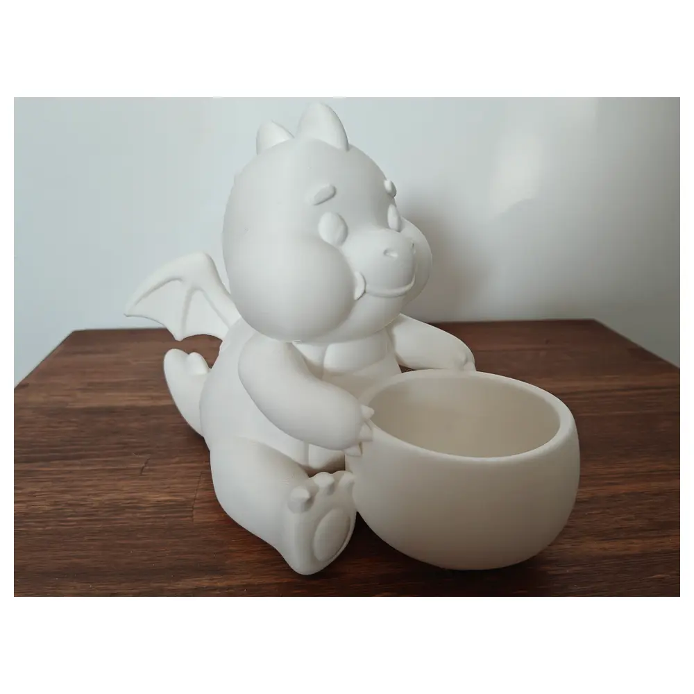 Cute Young Dragon Desk Organizer Bowl Storage Solutions Desk Organizer Office Supplies Bowl Organizer