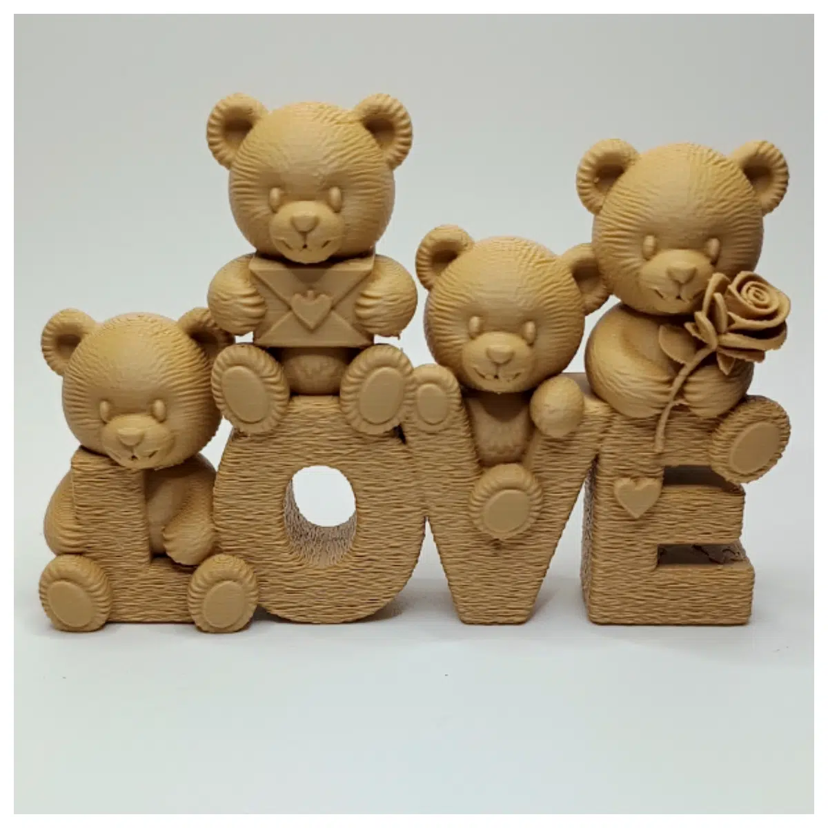Little Bear LOVE Heartfelt Moment Decoration Cute Gift Couple Commemorative Item Romantic Gift Shaped Figurine Birthday Gift Girlfriend Gift Wed