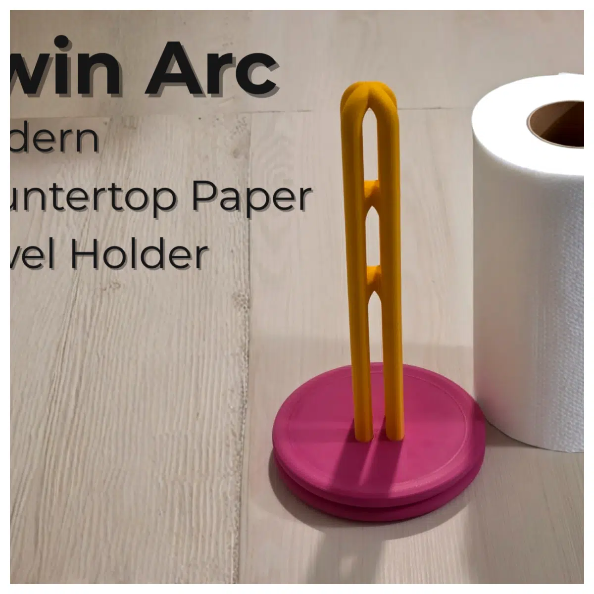 Modern Countertop Paper Towel Holder Bathroom Kitchen Shelf Tissue Holder Multi Functional Support Stand Paper Box Organizer