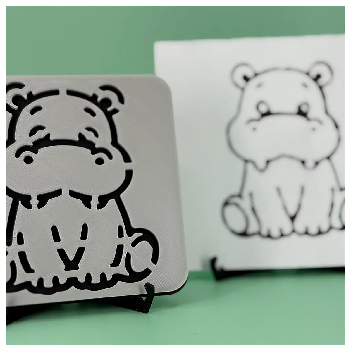 Hippo Drawing Template Kids Drawing Tutorial Hippo Drawing s Animal Drawing Template Drawing Paper