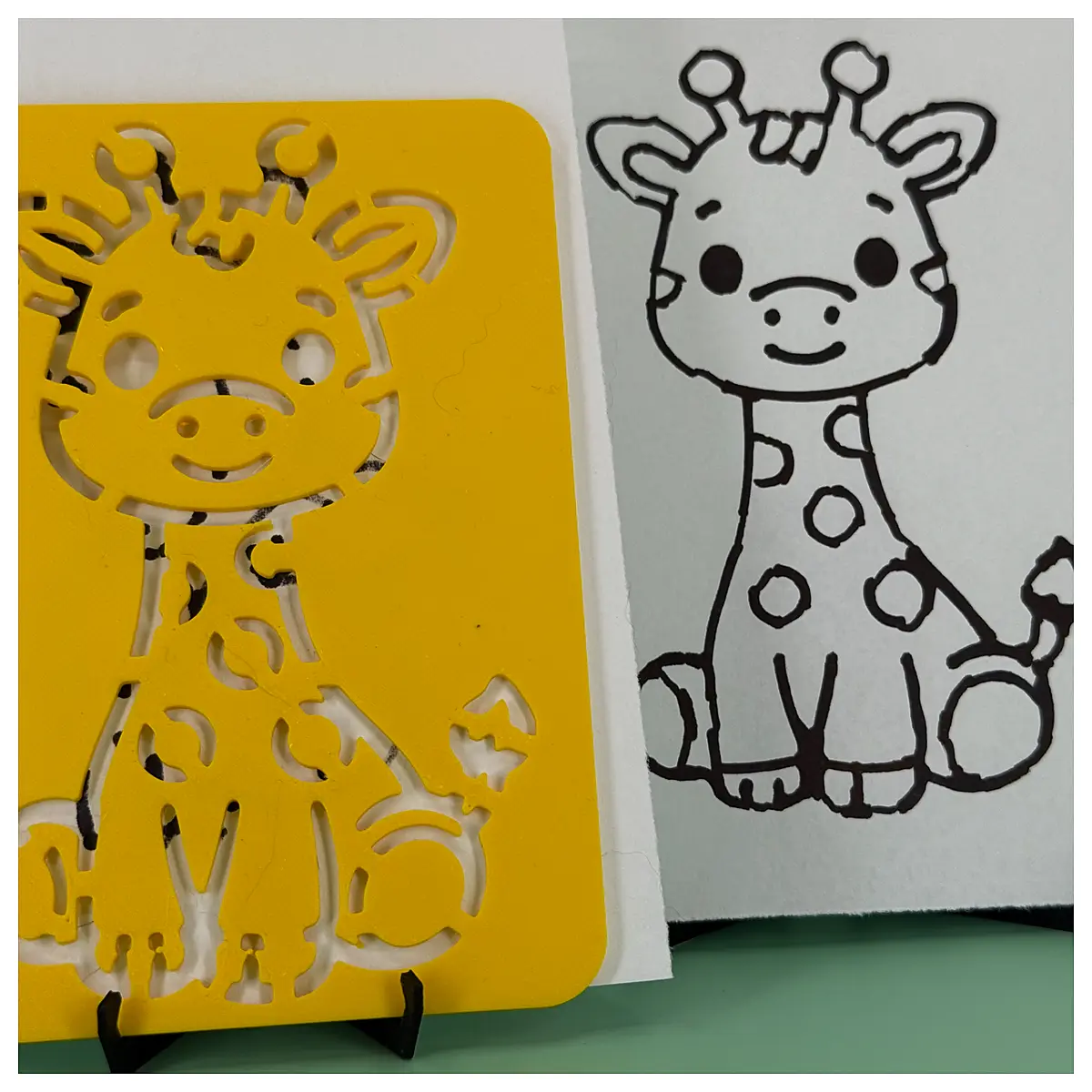 Giraffe Drawing Template Kids Drawing Paper Animal Drawing Drawing Tutorial Art