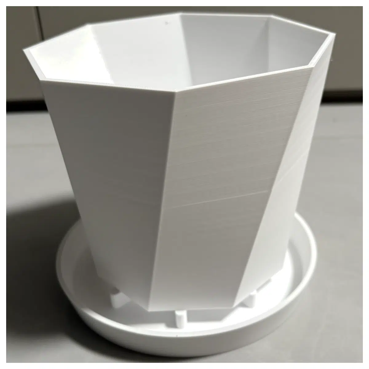 Octagonal Planter Modern Geometric Flower Pot for Indoor Gardening Living Room Bedroom Balcony Decoration Suitable for Home Garden