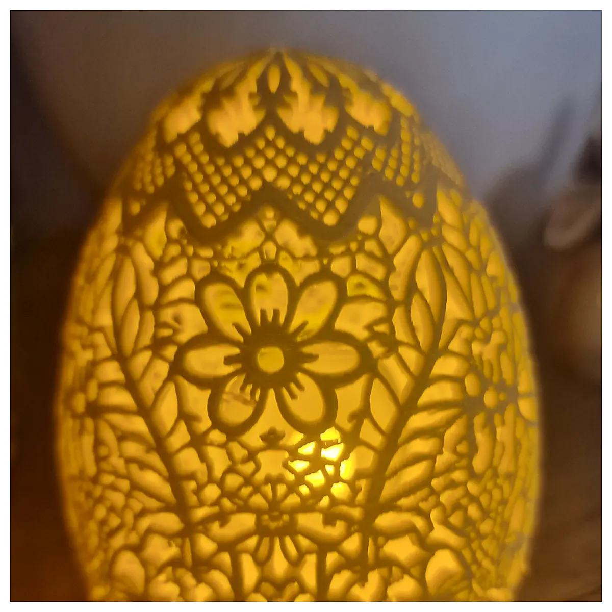 Floral Pattern Decorated Eggs Decorative Ceramics Art Pieces Creative Gift Art Objects