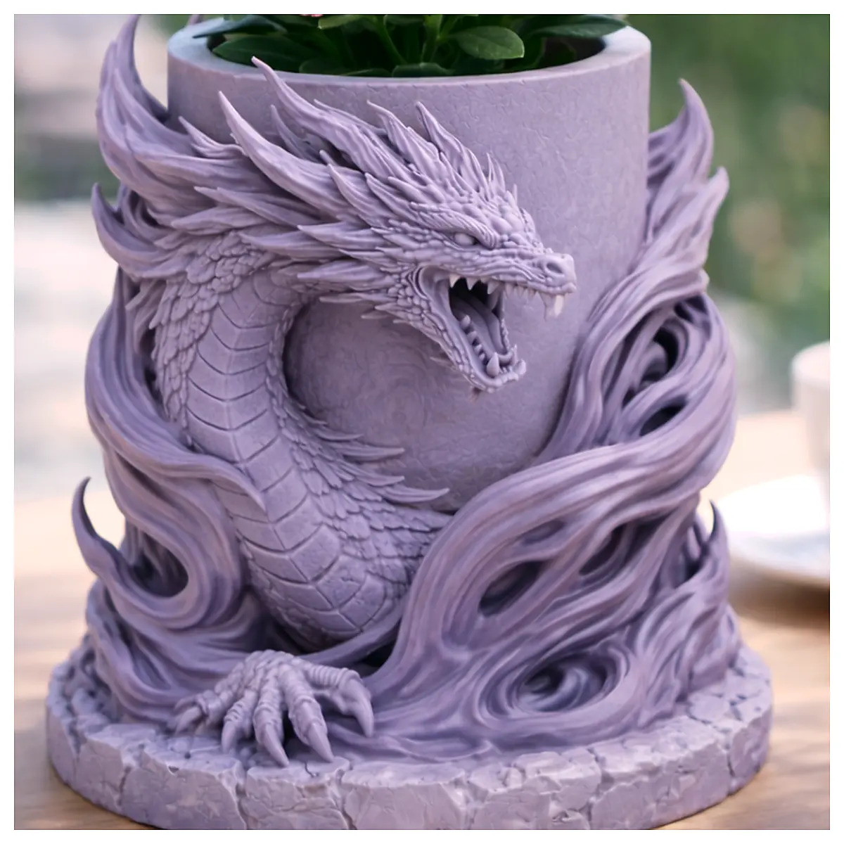 Dragon Flower Pot Plant Crate Flower Planting Holder Terracotta Pot Succulent Planter Garden Pot Dragon Flower
