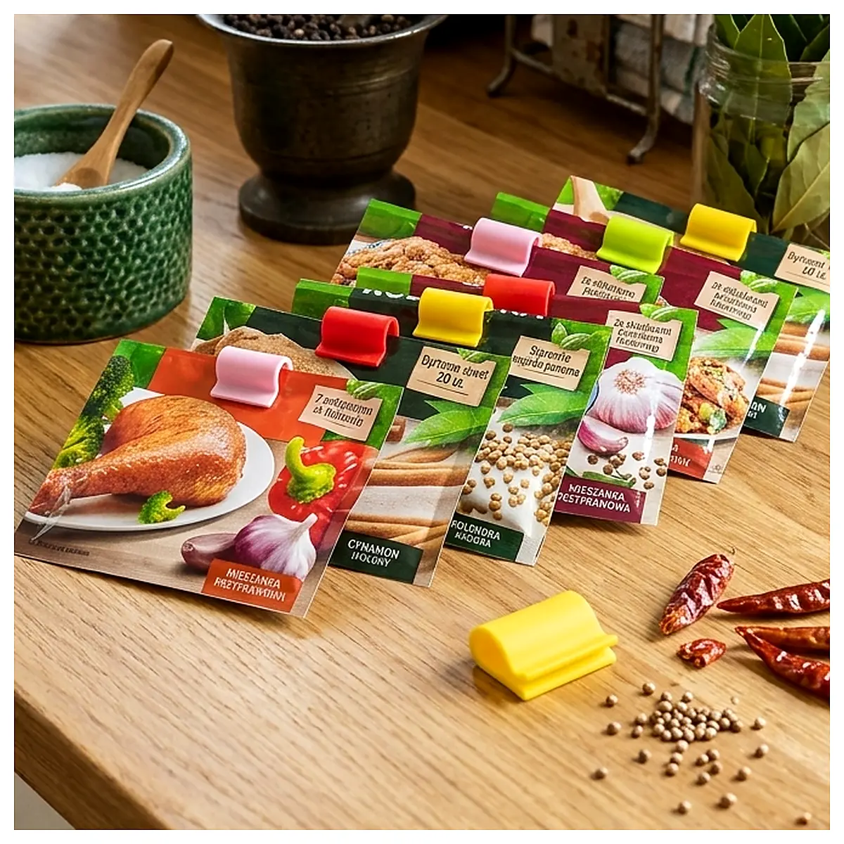 Spice Bag Clips Clip Seasoning Containers Spice Holders Kitchen Tools Seasoning Adders Kitchen Supplies