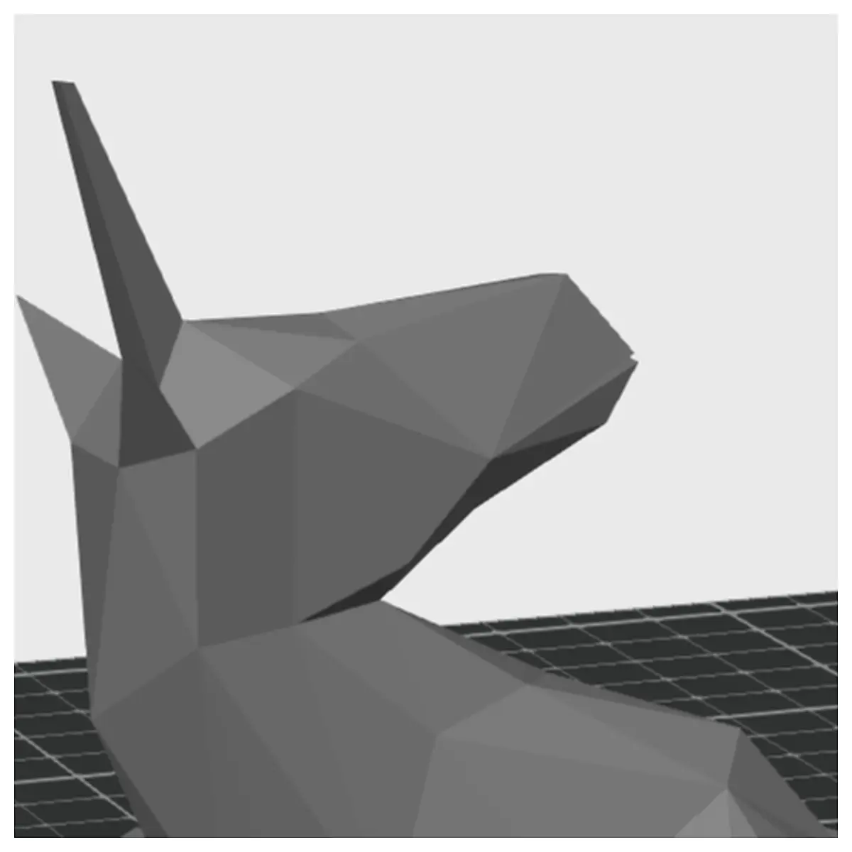 Low Poly Printable Template Geometric Art Vector Design Elegant Geometry Printable Figures