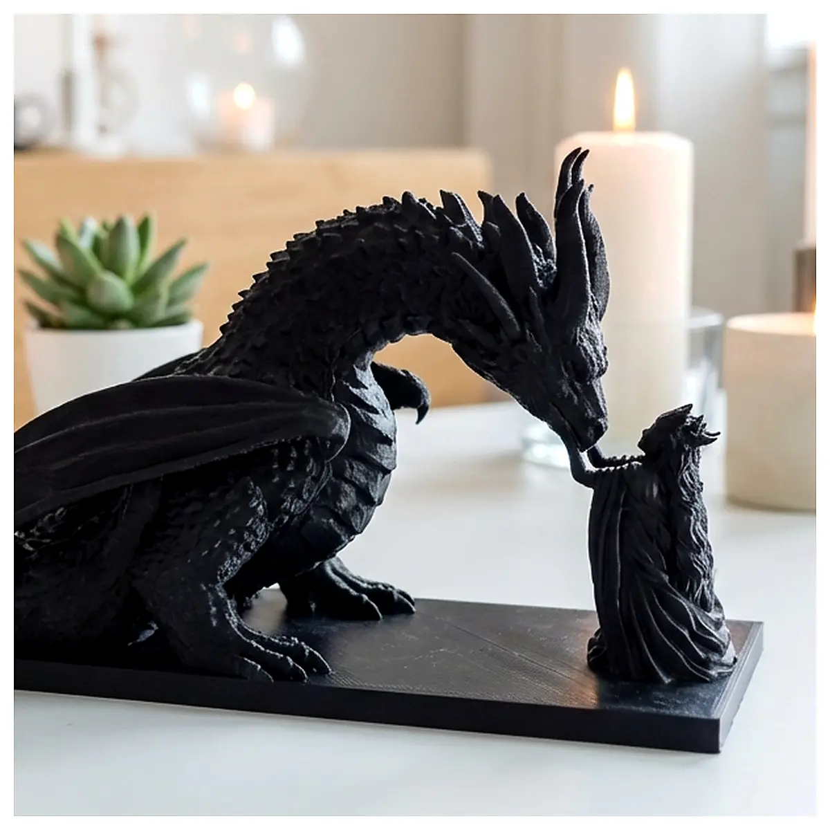 Dragon Statue Fantasy Sculpture Art Figurine Collection Decoration Multi Home Decor