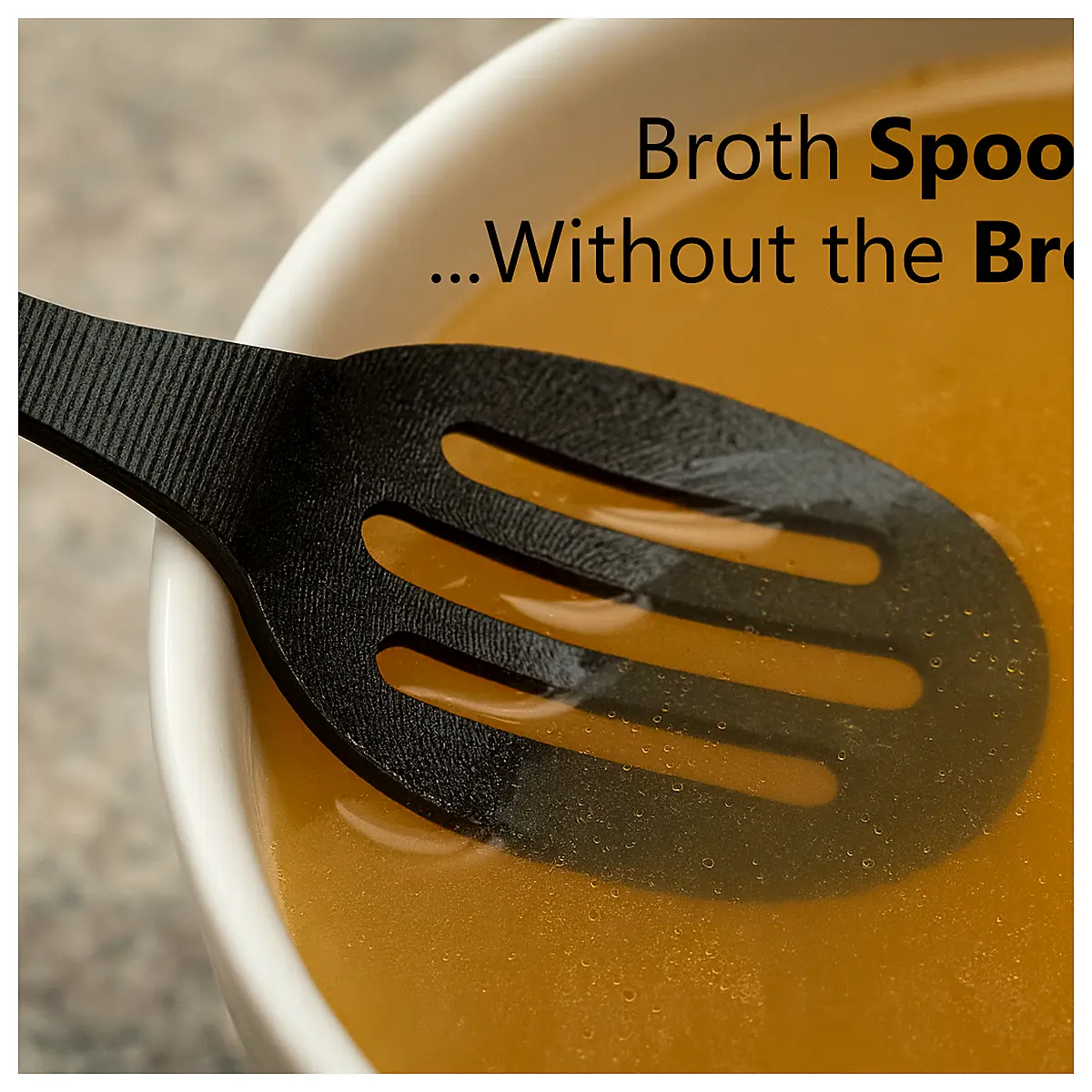 Soup Spoon Kitchen Essential Soup Spoon Broth Spoon Cooking Utensil Kitchen Spoon