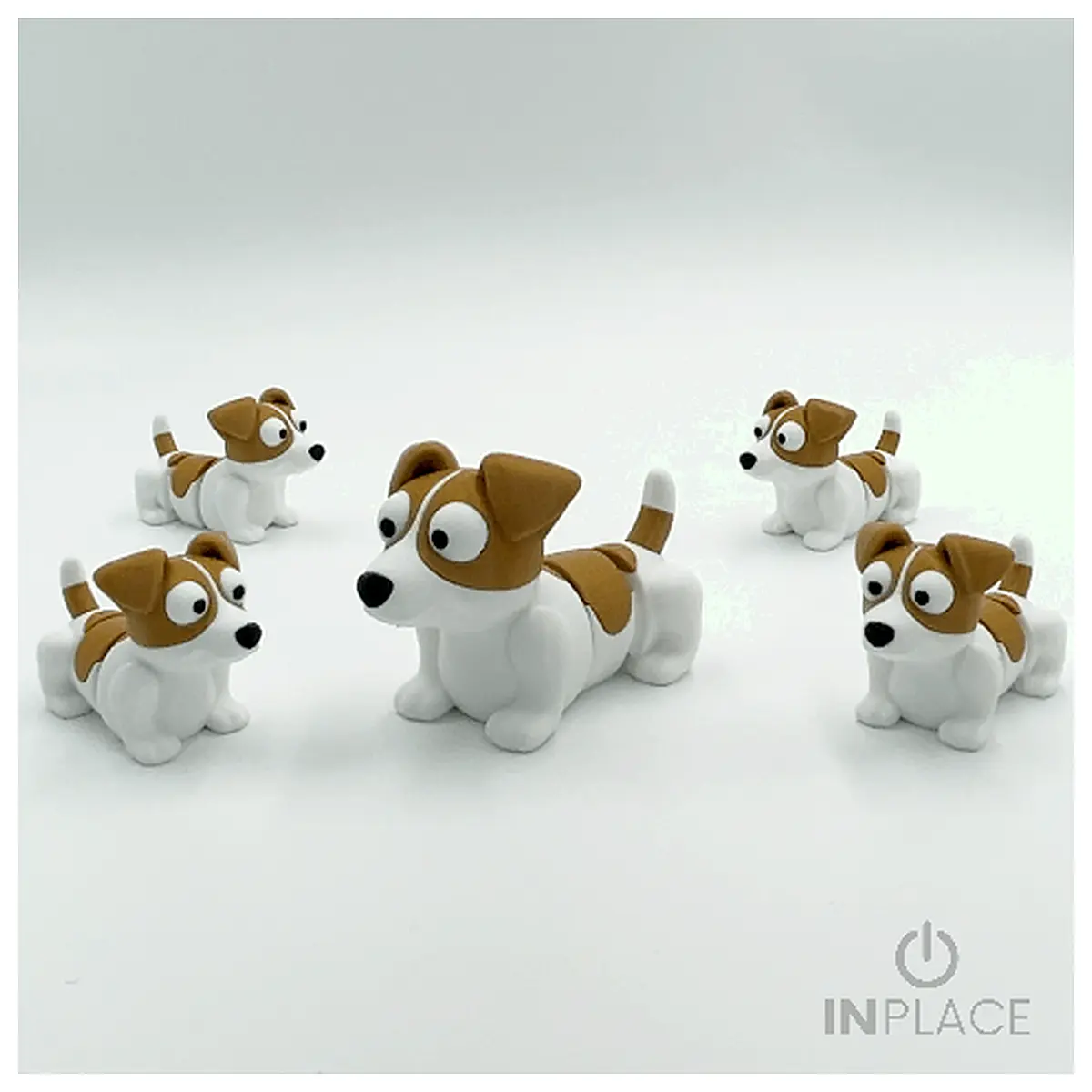 Cute Jack Russell Terrier Dog Toy Joint Movement Puzzle Toys Interactive Games Training Toys