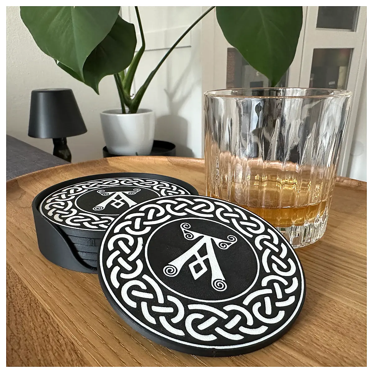 Yab Whisky Coasters Set Drink Mat Table Decoration Gift Promotion Gift Box Whisky Accessories Collection Suitable