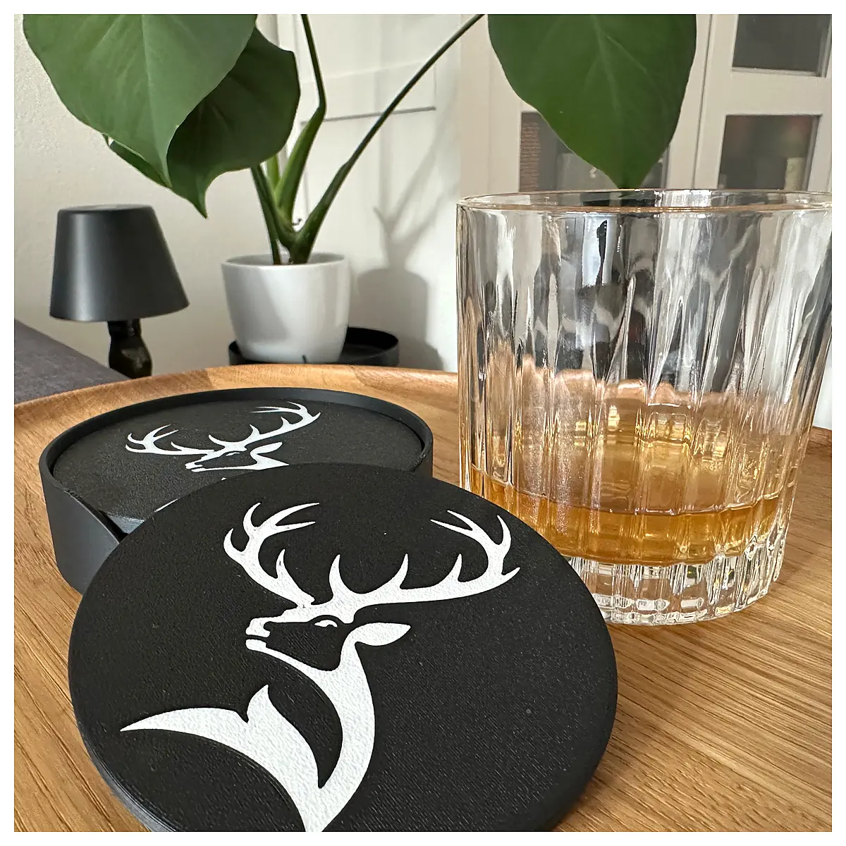 Whiskey Coasters Tabletop Heat Silicone Mat Elegant Decoration Practical