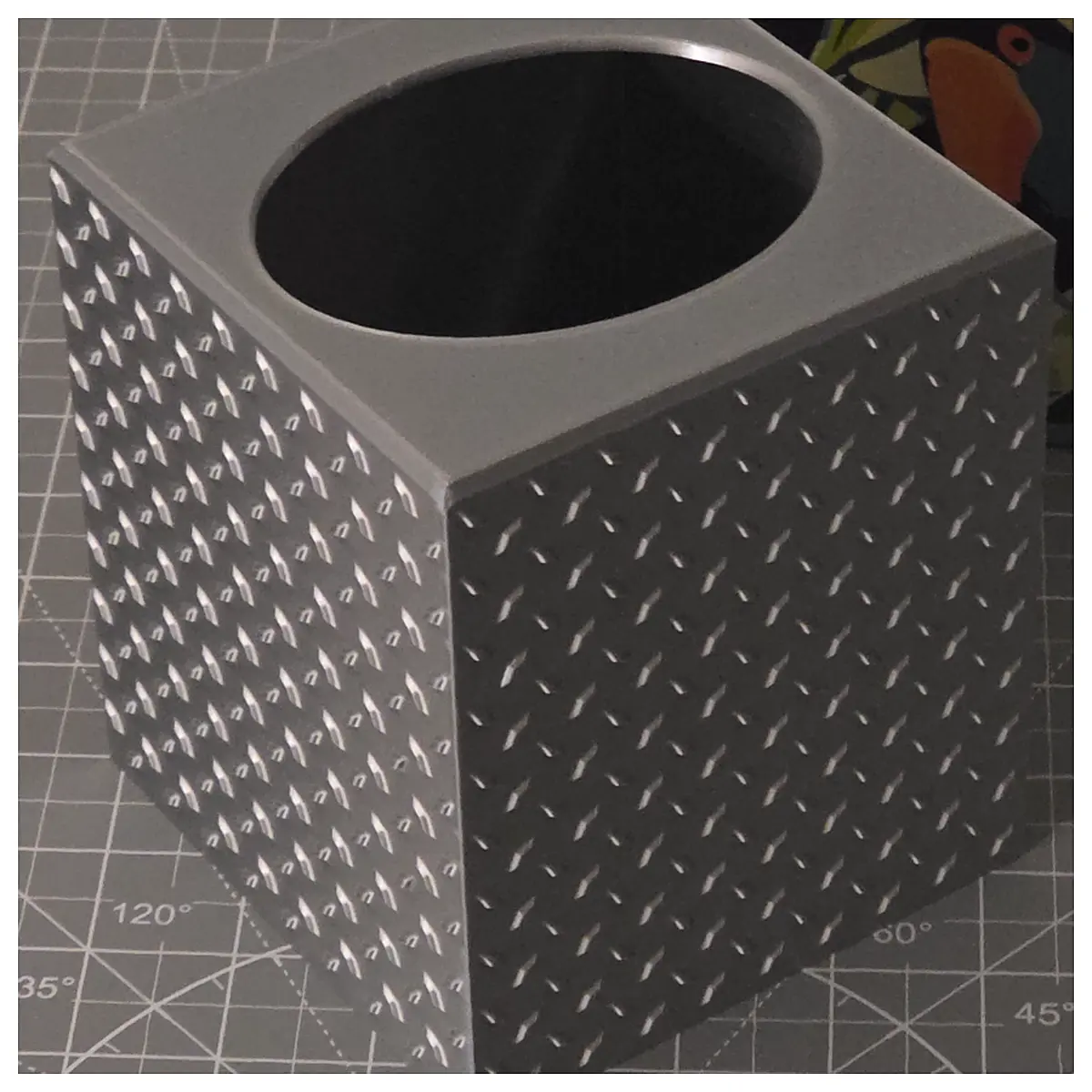 Tissue Box Cover Square Pattern Decorative Tissue Box Organizer Creative Storage Solutions
