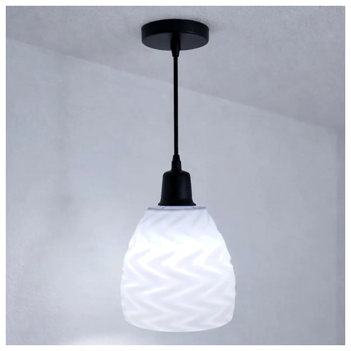Modern V Wave Shade Vase Pattern Hanging Shelf Decoration Home Lighting Accessories