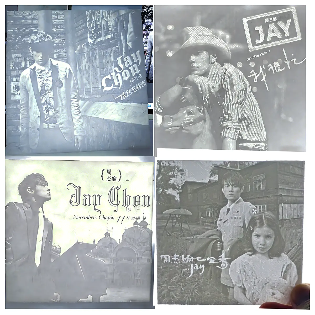 Jay Chou November Schoenberg Album Translucent Relief Edition 4 in 1 Music Collection Memorial Book