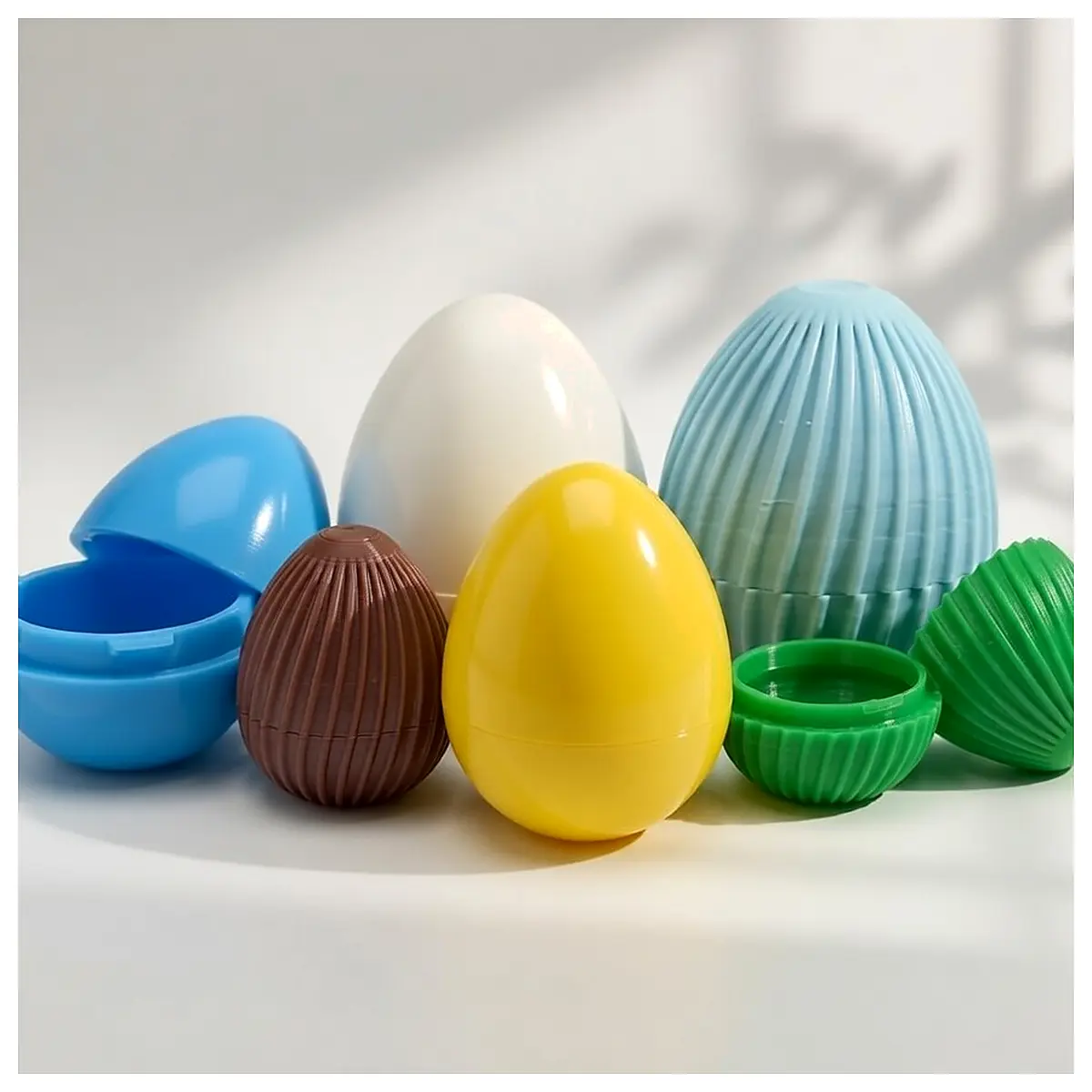 Parametric Easter Eggs Flat Clip on Decorations Festive Gift Creative Toys Egg Shape