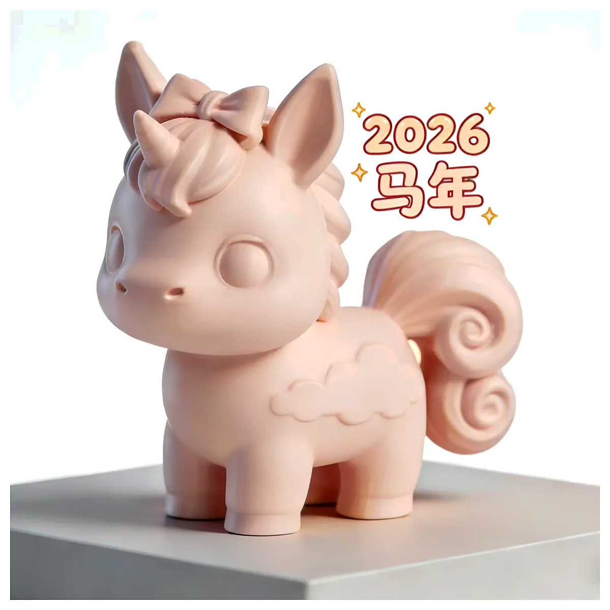 Cute Little Ornament Heartfelt Decor Year of the Horse Decoration New Year Gift Decorative Toy Hanging Ornament