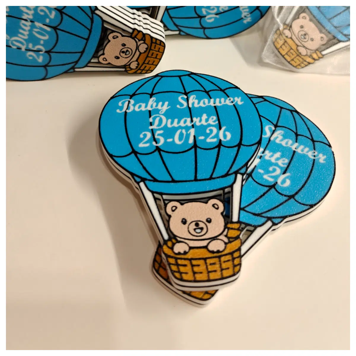 Hot Air Balloon Bear Magnet Souvenir Cute Cartoon Fridge Magnet Decorate Kids Room Gift Keepsake