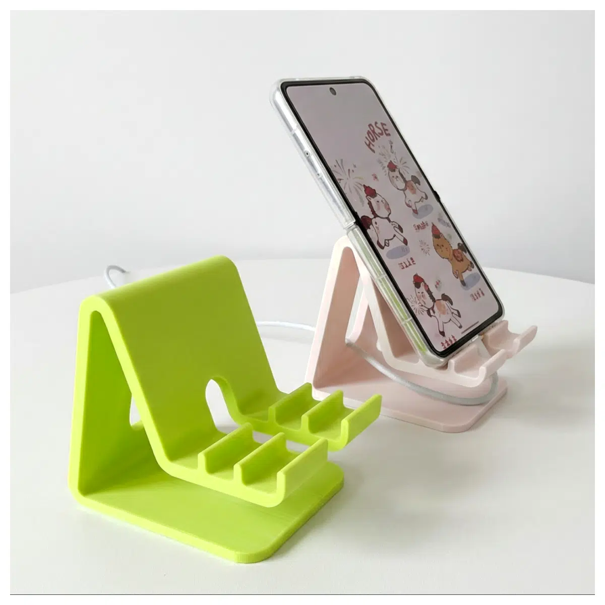 Phone Holder Adjustable Mount Stable Multi Angle Phone Stand for Car Desk and Mobile Devices