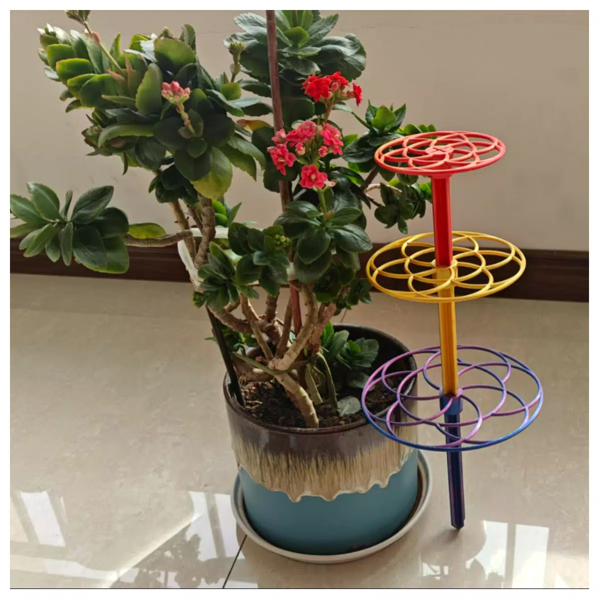 Triple Tier Flower Stand Balcony Garden Decoration Planter Rack Hanging Flower Stand Multi Tiered Outdoor Indoor Flower Stand