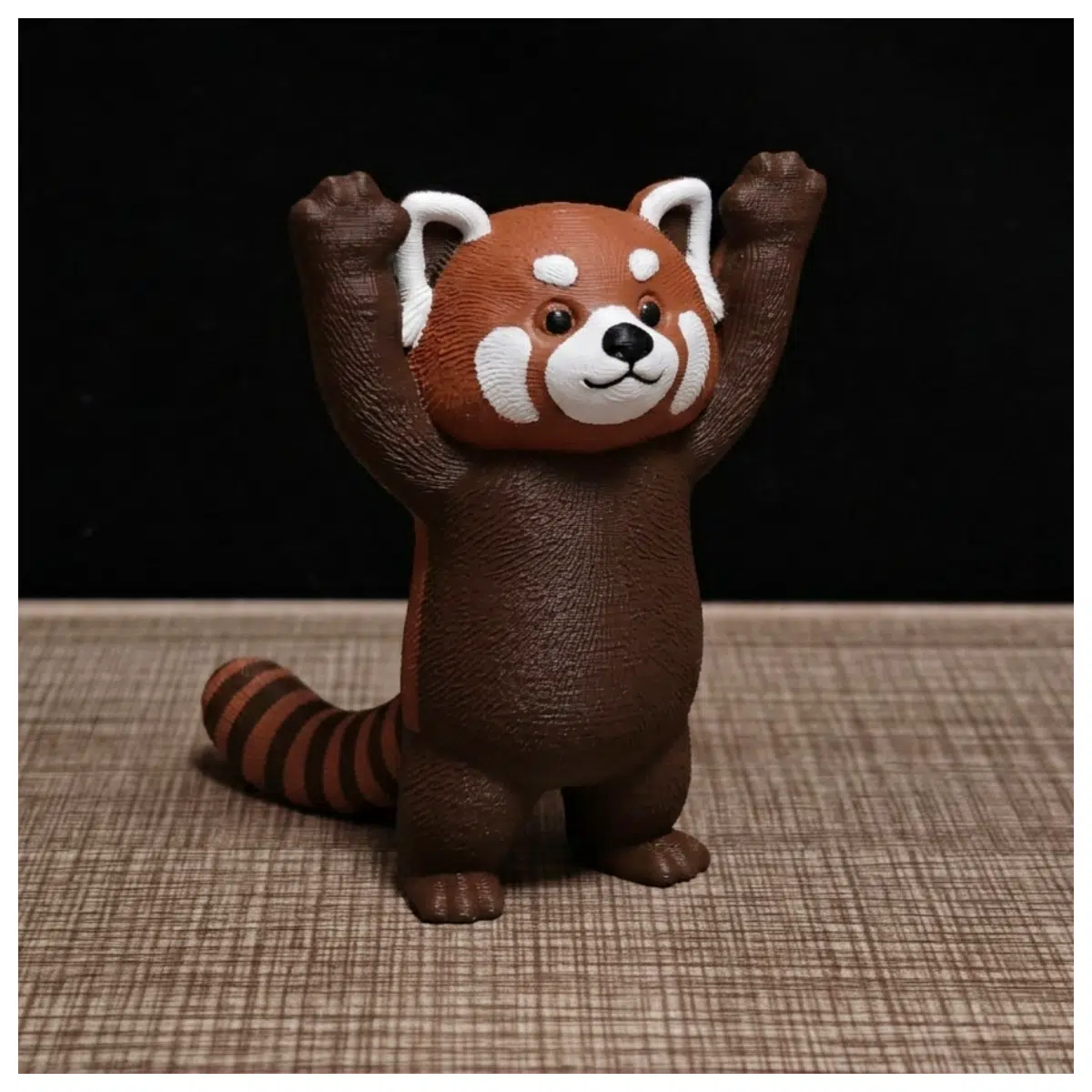 Red Panda Raise Hand Toy Cute Red Paw Plush Kids Educational Gift Baby Present Fluffy