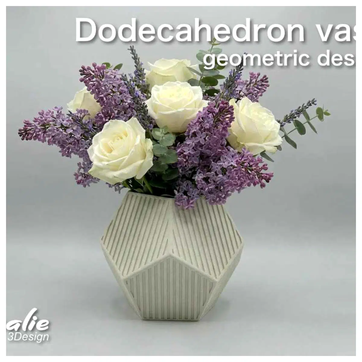 Dodecagonal Vase Ornament Geometric Art Sculpture Multi faceted Decorative Piece Home Decor Art Collection