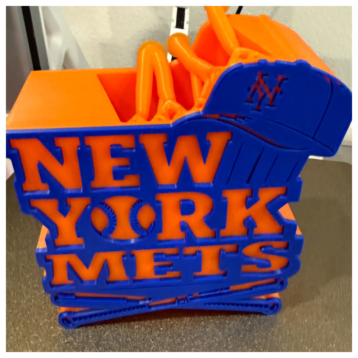 New York Mets BBW Foam Soap Dispenser Holder Bathroom Shelf Storage Washbasin Organizer