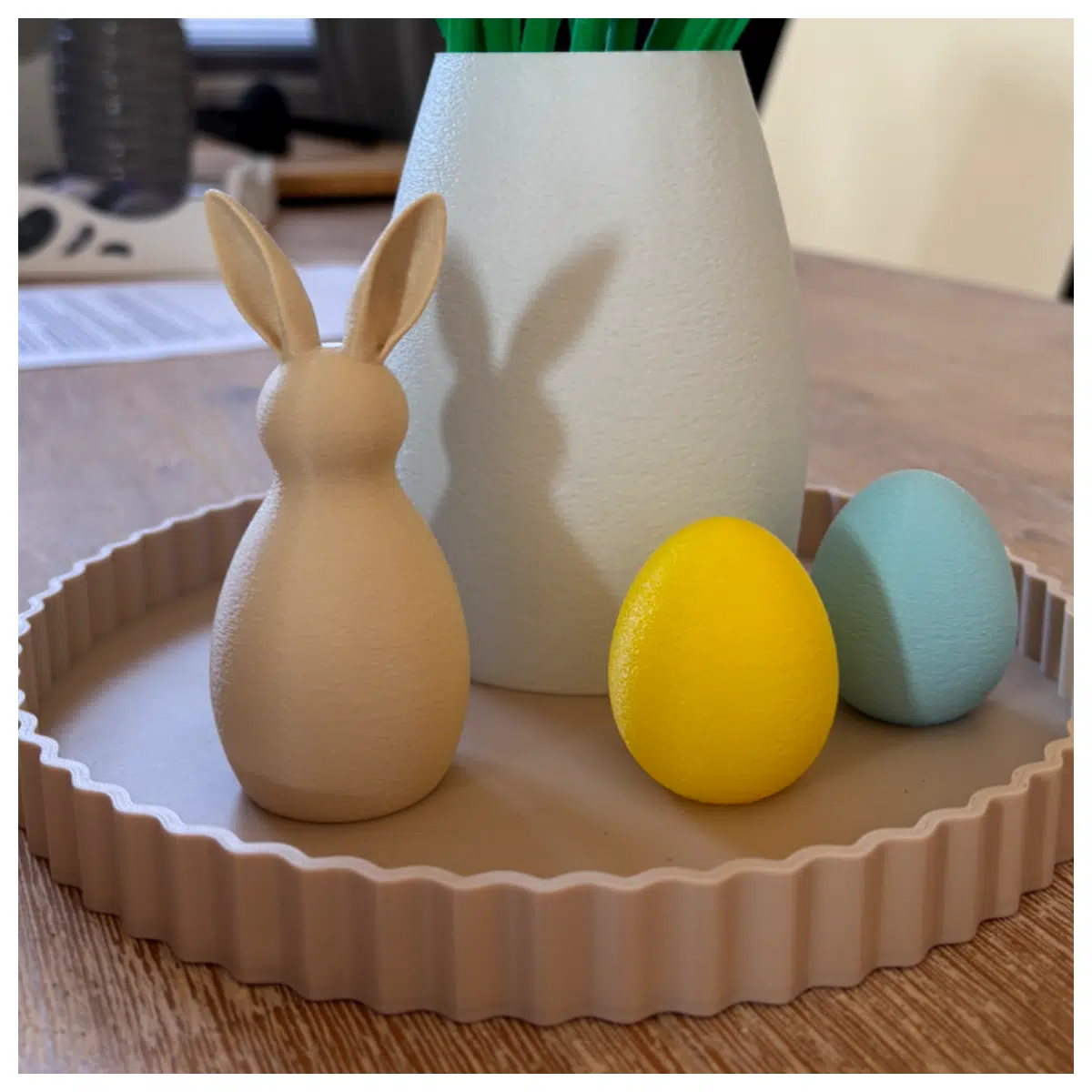 Decorative Easter Bunny Figurine Festive Decoration Creative Rabbit Decor Easter Decoration Accessories