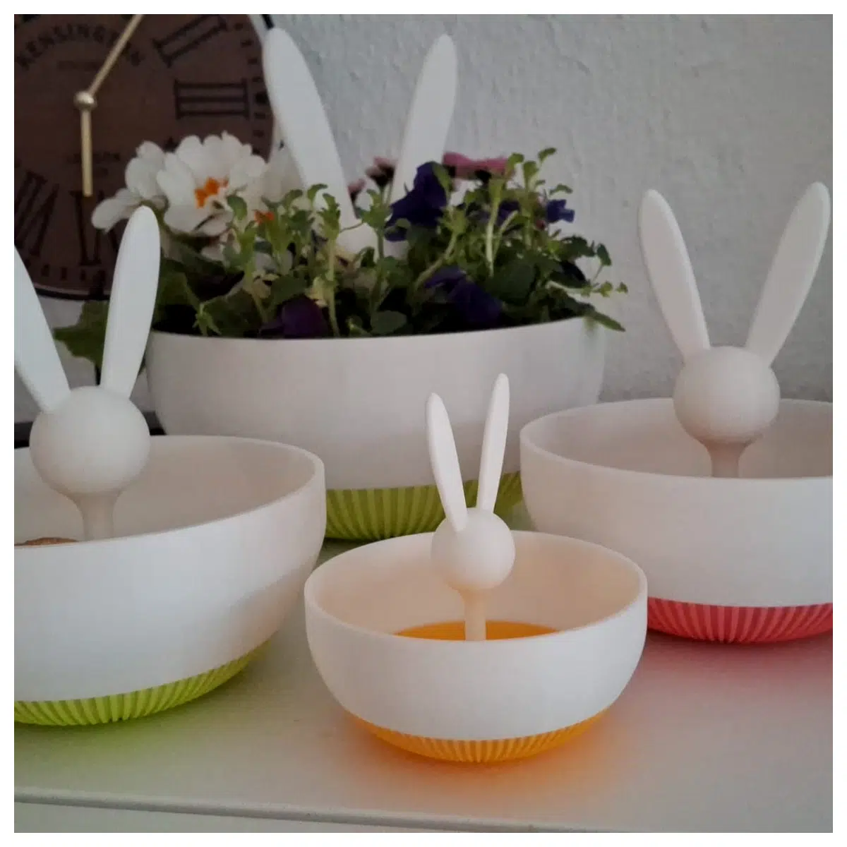 Easter Bunny Bowl Decoration 3 s Available Ceramic Rabbit Dish Tabletop Decor Easter Supplies