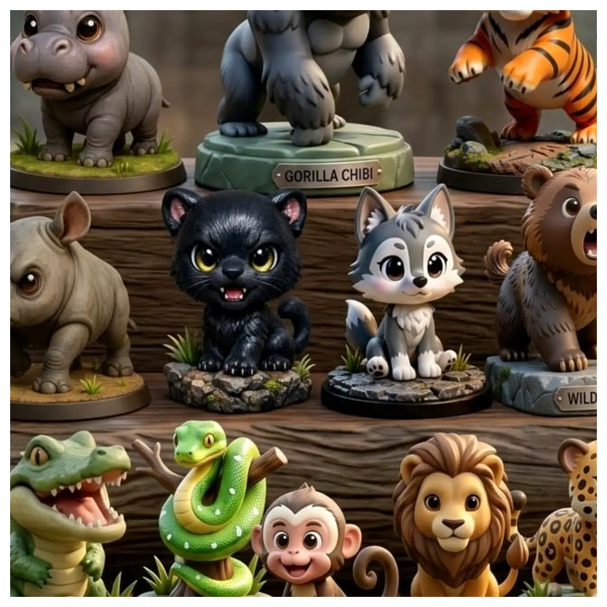 Jin Gu Shouzu Wild Small Animal Toys Realistic Pet Figures Educational Toys Child Gift Animal Models Role Play