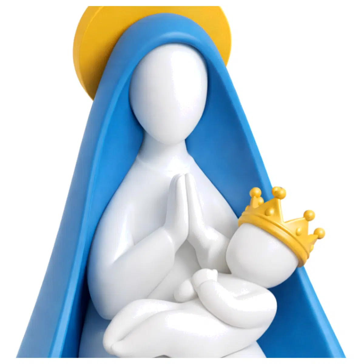 crystal teardrop virgin mary statue sparkling holy mother figurine glass tear drop religious decor shimmering blessed image for altar