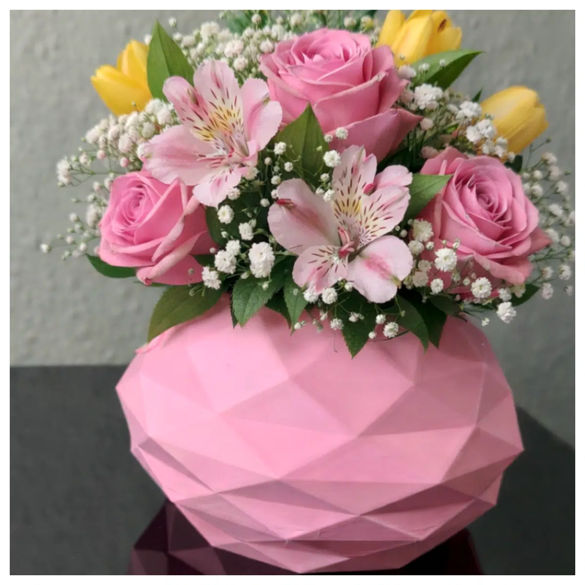 Low Poly Vases Decorative Vases Home Decor Indoor Plants Flower Pots Modern Minimalist Creative Flower Arrangement Planter Decoration