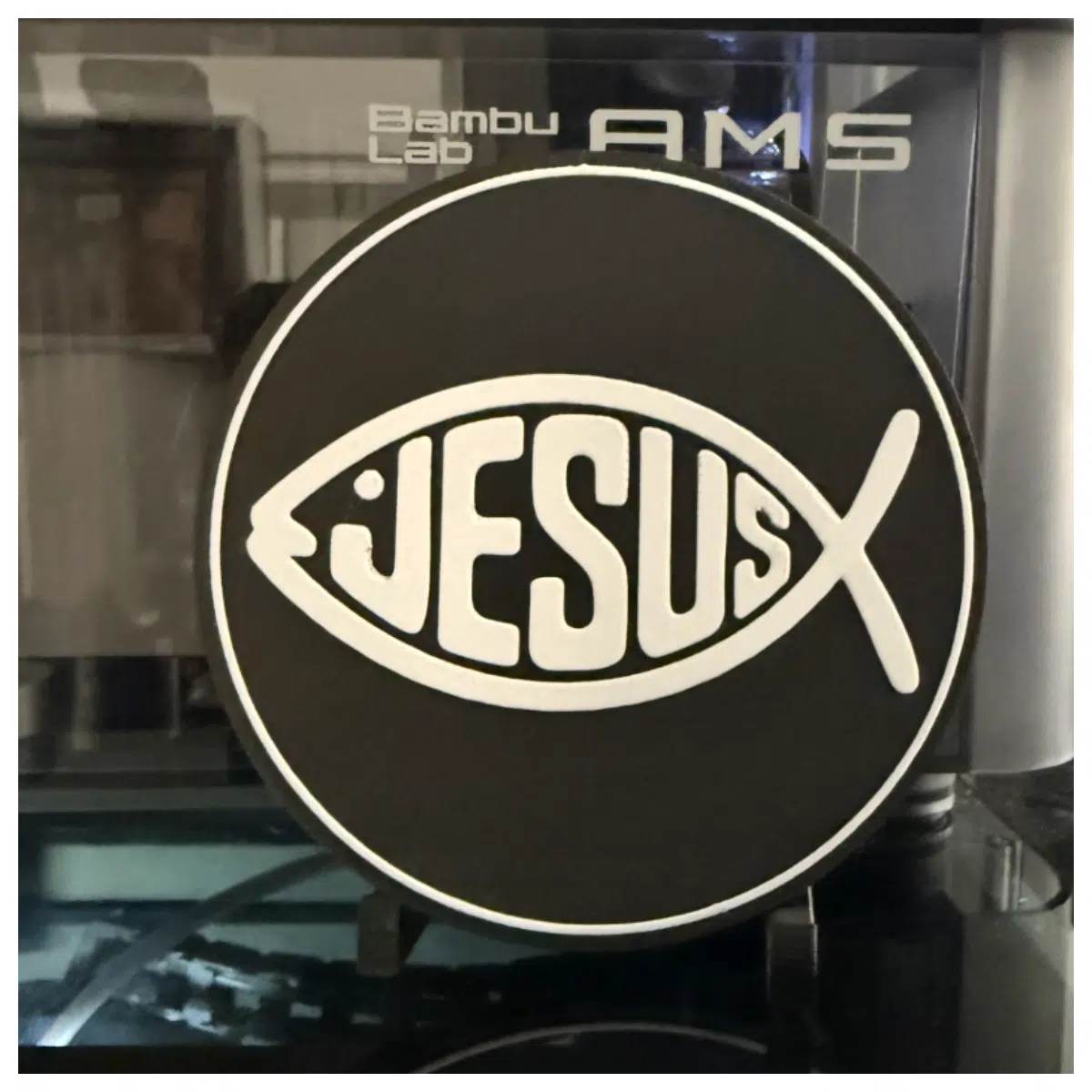 Jesus Coasters Set Car Desk Decoration Religious Figurine Jesus Image Gift Car Mat Tabletop