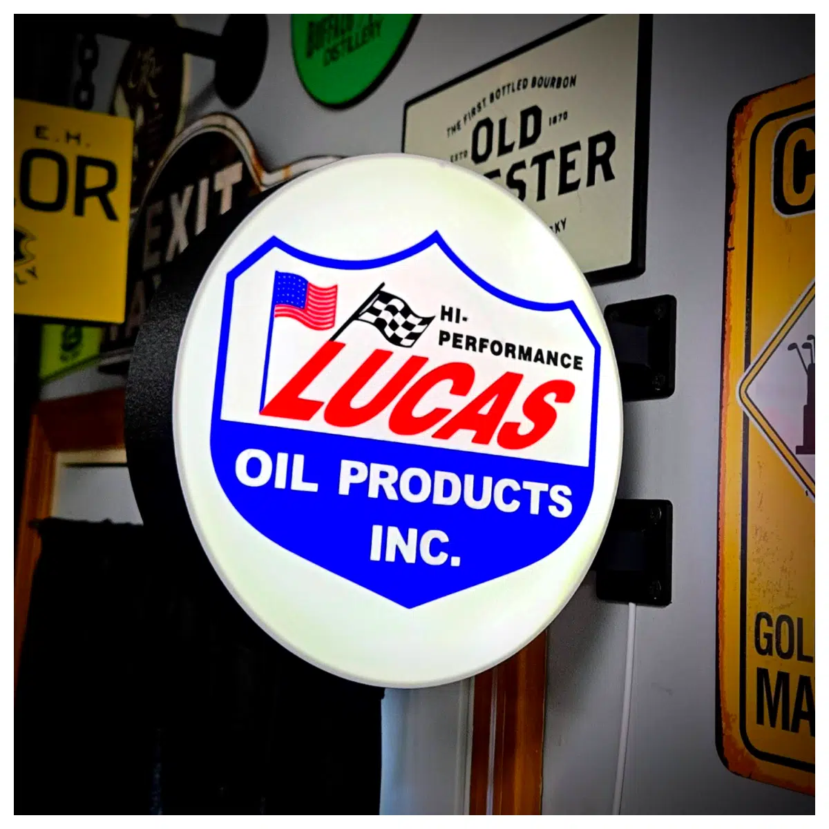 Lucas Oil Double Sided Gas Station Signage Auto Fueling Station Directional Signage Outdoor Advertising Display Promotional Lighting