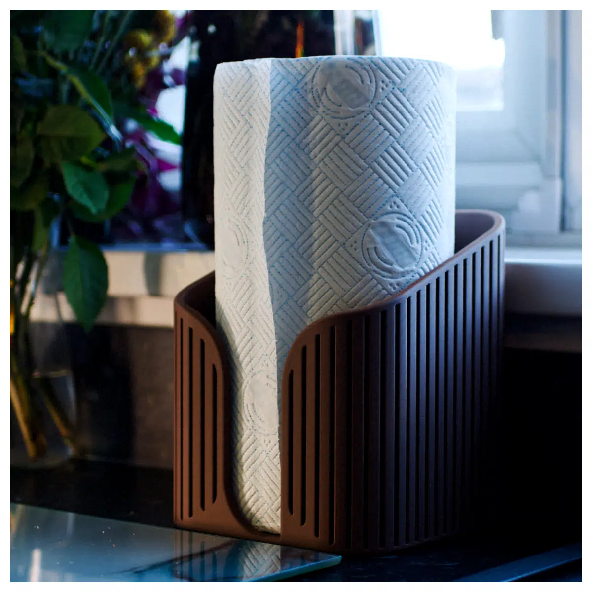 Rulla Paper Holder Japandi Bathroom Tissue Dispenser Wall Mounted Shelf Unit Modern Minimalist Toiletries Organizer