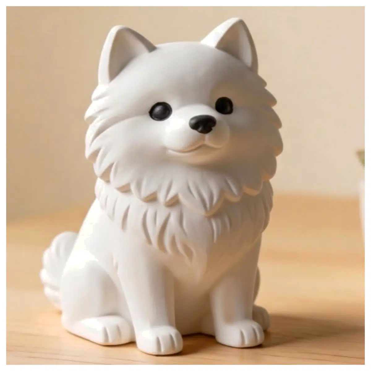 Pomeranian Dog Figurine Pet Decoration Small Dog Toy Dog Ornament Desk Decoration Creative Gift