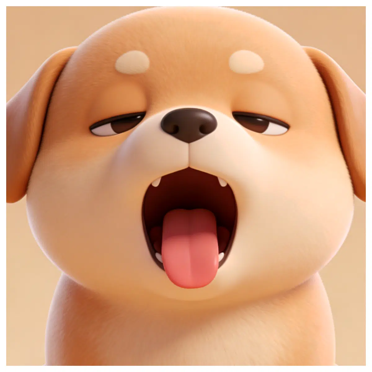 Lazy Dog Toy Cute Puppy Yawing Plush Training Companion Stress Relief Pet Accessories Ideal for Sleep