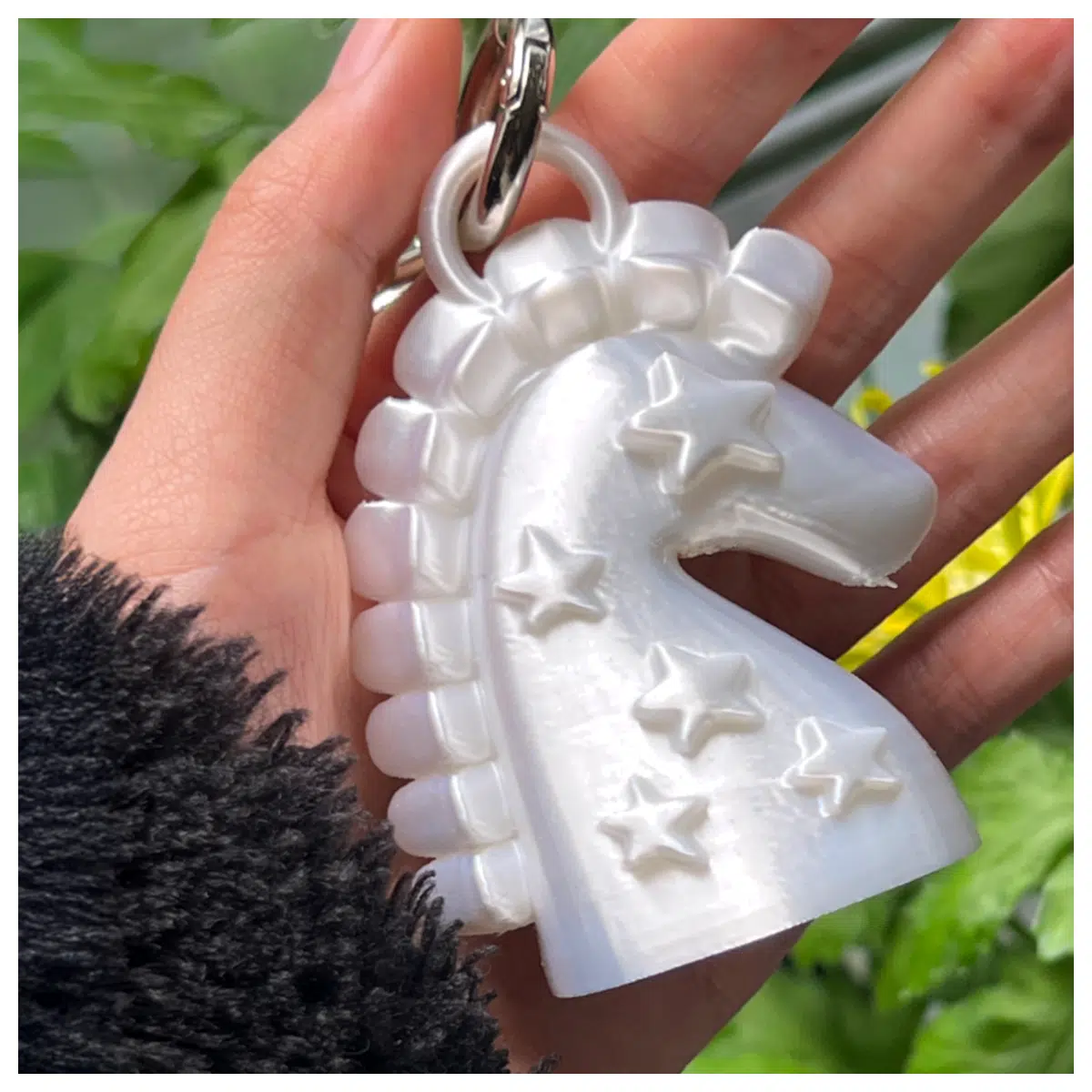 cute horse charm pendant for keychain bag star shaped horse accessory equestrian jewelry gift keyring decoration